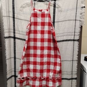 Sugarlips Red and White Checkered Mini Dress